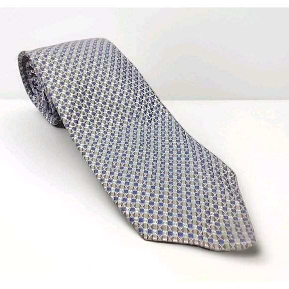 Robert Talbott Nordstrom Best of Class Blue Pink Silk Jacquard Tie Luxury Repp - Picture 1 of 9